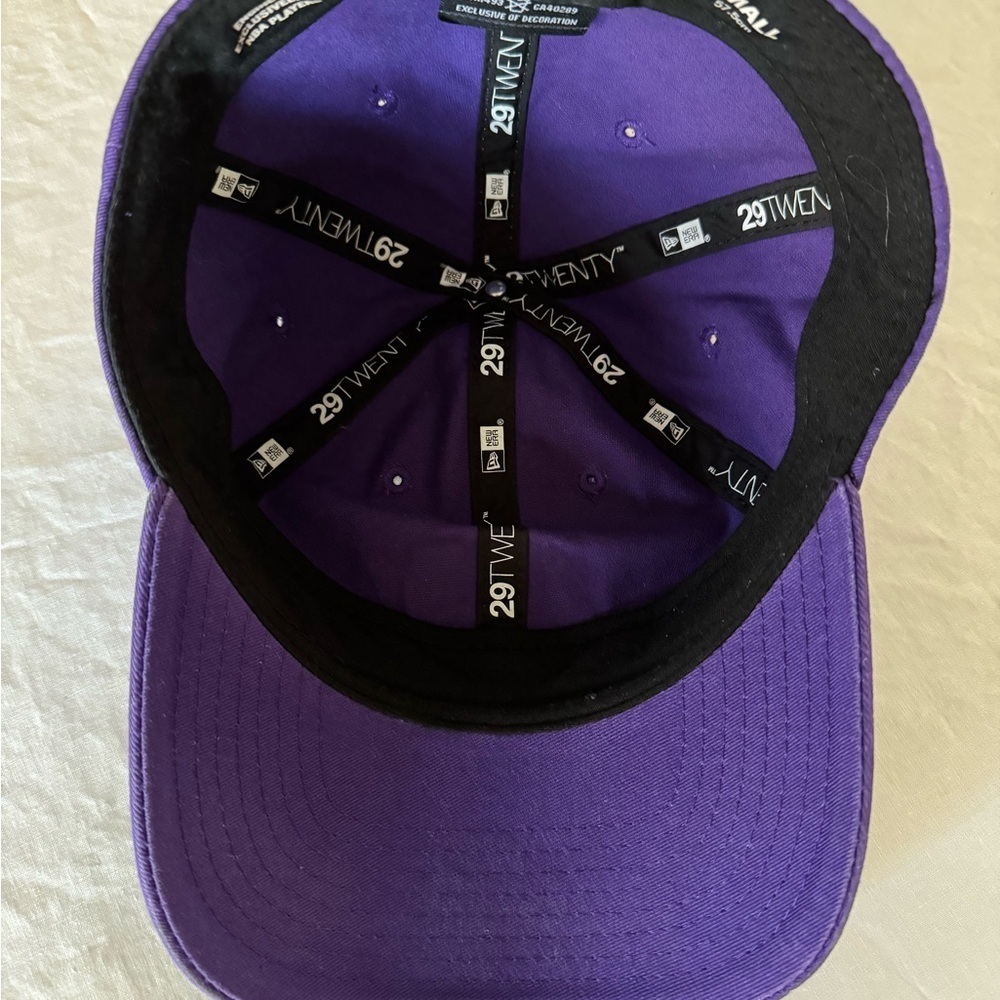 Los Angeles Lakers Hat Cap Brand NBA Basketball Hardwood Classics Purple‎ Small - Picture 7 of 11